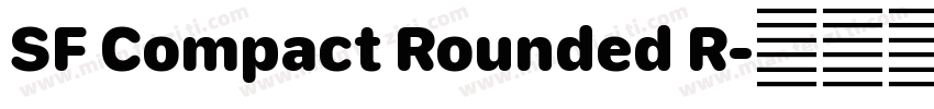 SF Compact Rounded R字体转换